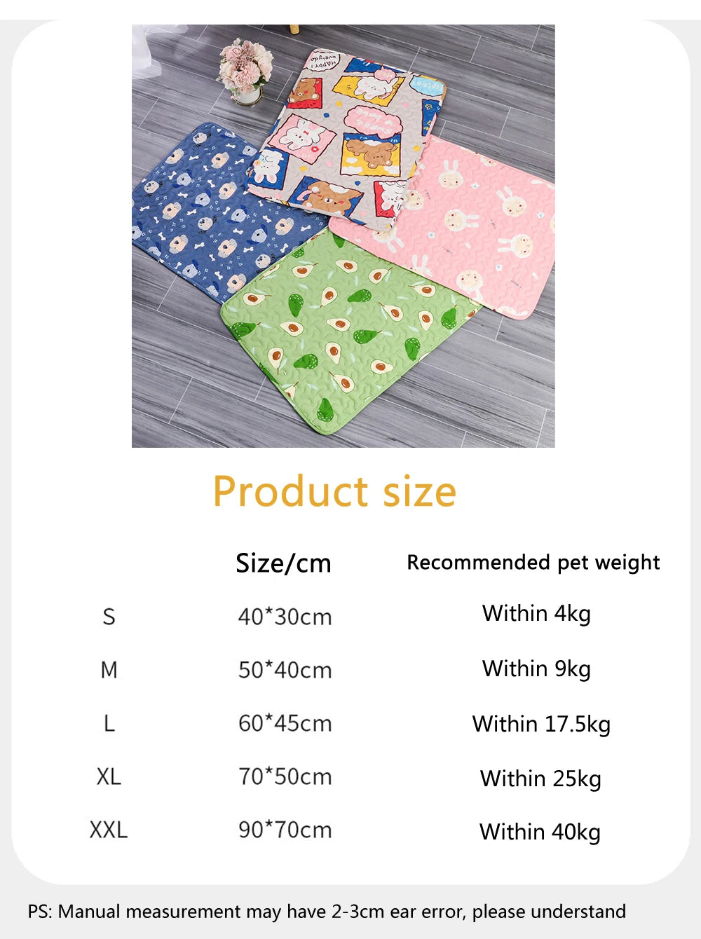Moisture Proof Pet Dog Floor Mat Cooling Sofa Cushion Skin Friendly Cat Sleeping Mat Breathable Cooling Pet Bed Mat