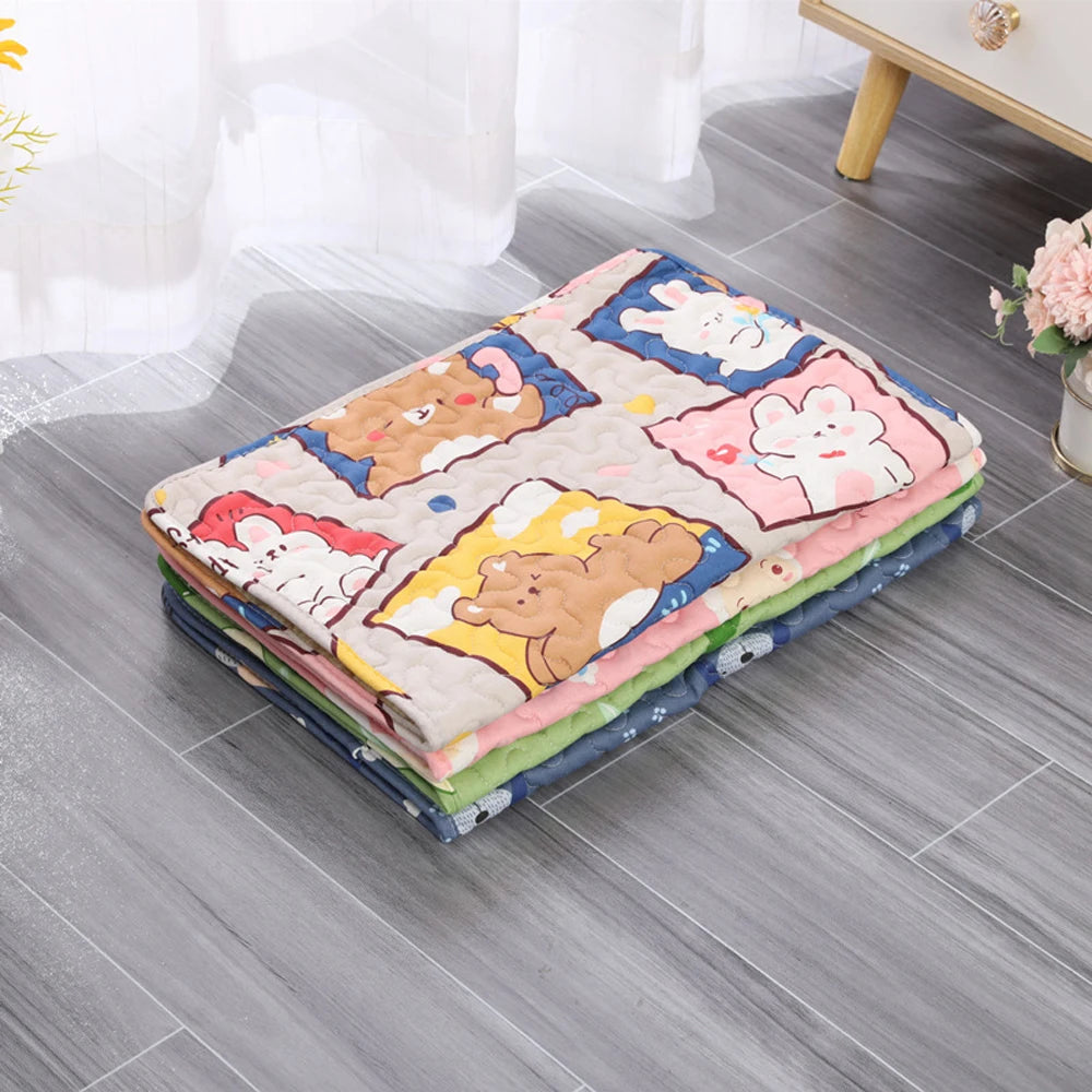 Moisture Proof Pet Dog Floor Mat Cooling Sofa Cushion Skin Friendly Cat Sleeping Mat Breathable Cooling Pet Bed Mat