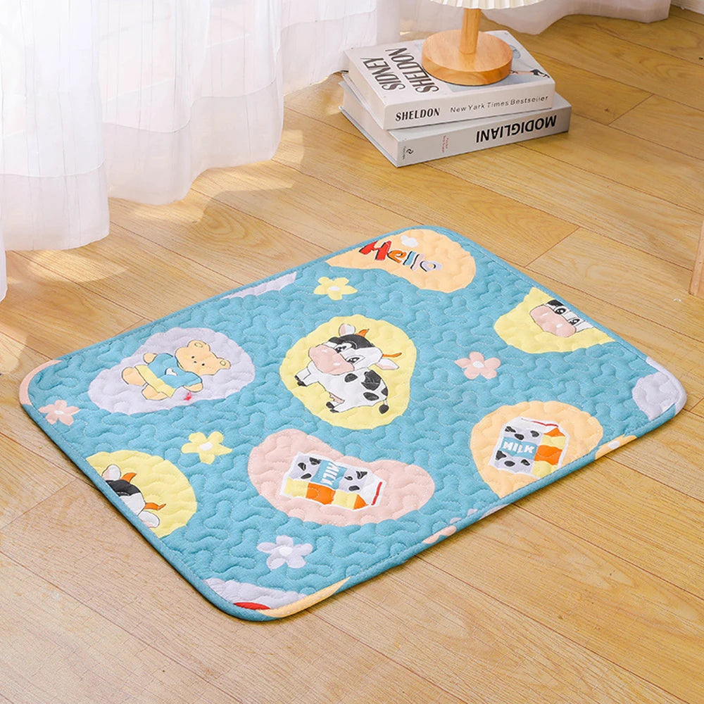 Moisture Proof Pet Dog Floor Mat Cooling Sofa Cushion Skin Friendly Cat Sleeping Mat Breathable Cooling Pet Bed Mat